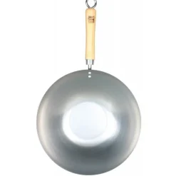 Wok acier 30cm fond plat "Be a Wok Star" - School of Wok