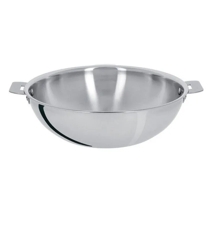 Wok inox Casteline 20cm manche amovible - Cristel