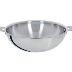 Wok inox Casteline 24cm manche amovible - Cristel
