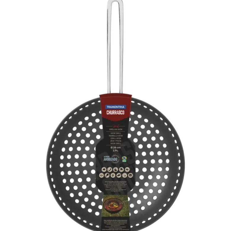 Wok pour Barbecue Ø 26 cm en Aluminium - Tramontina